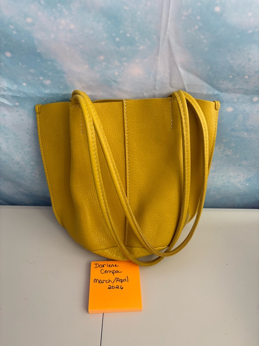 Portland Leather Naples Yellow Classic Devan Tote